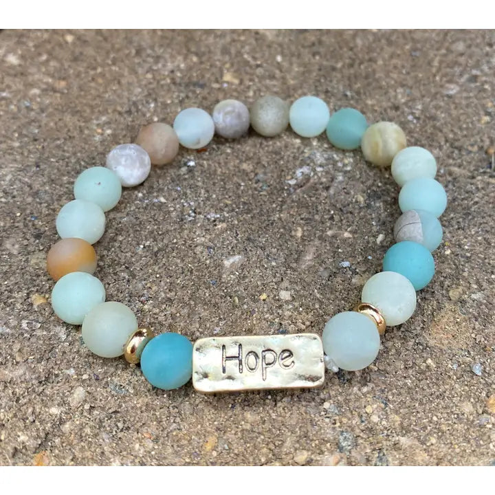 Faith | Hope | Love |  Stone Bracelets | 1 Each