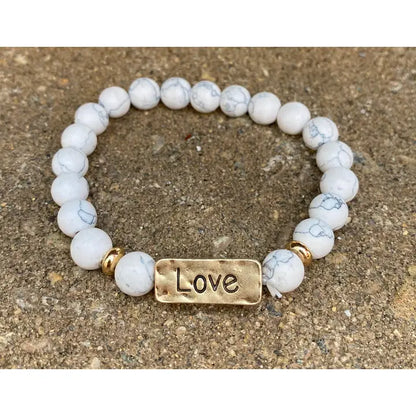 Faith | Hope | Love |  Stone Bracelets | 1 Each